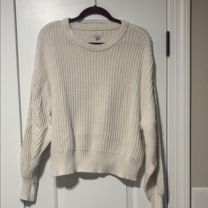 a new day Cream Crew Neck Sweater SIZE LARGE